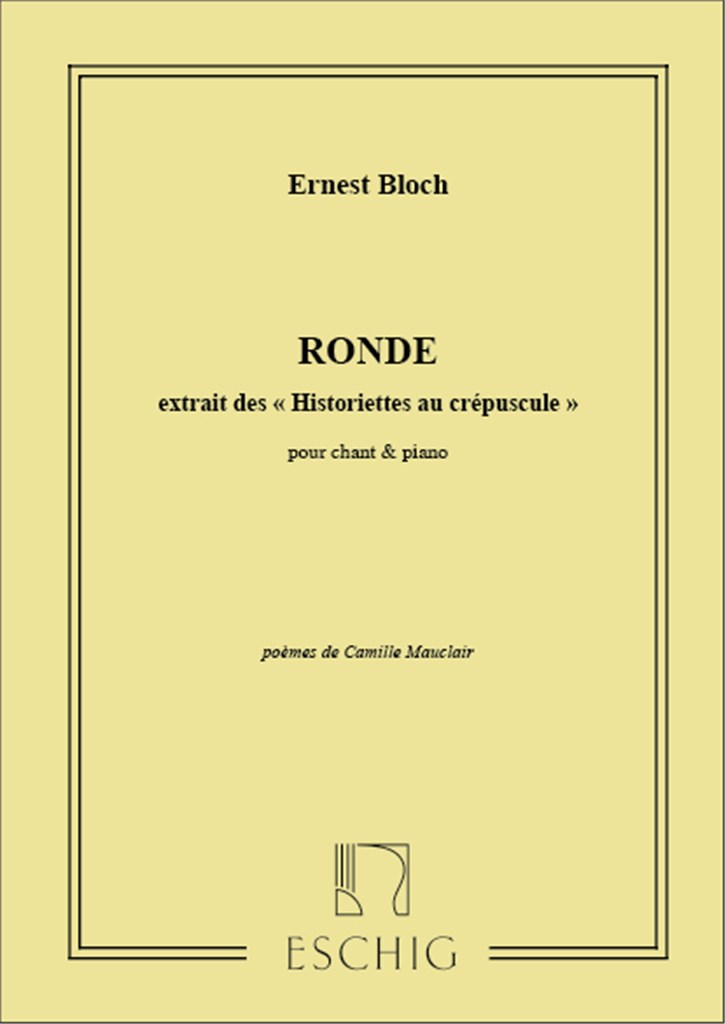 Historiettes au crepuscule - Ronde Cht-Piano